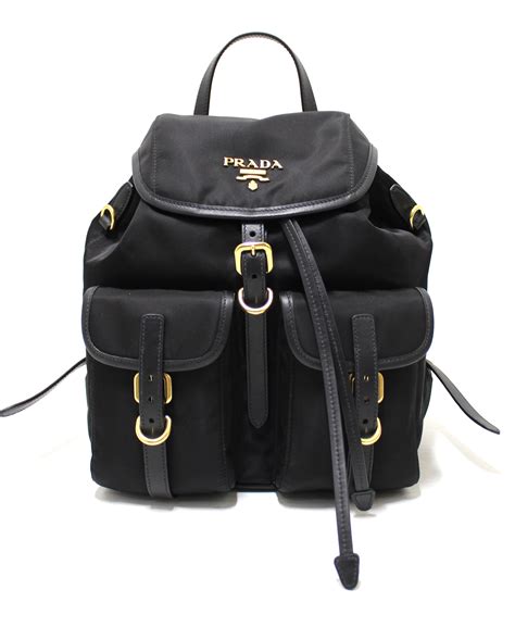 prada nylon backpack gold hardware|Prada nylon backpack usa.